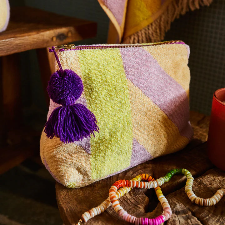 Jarita Terry Pouch - Mauve Extra Large