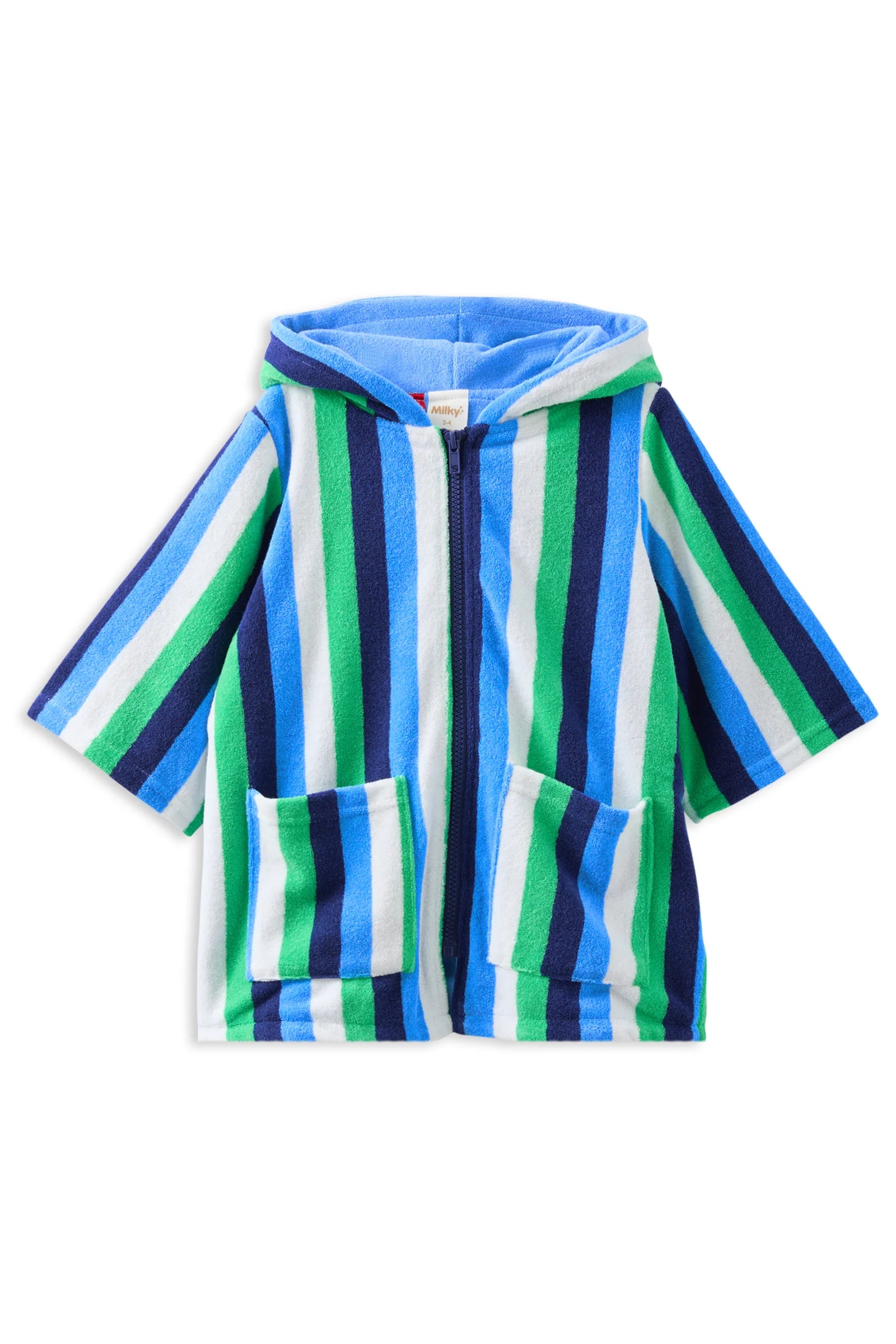 Striped Terry Towelling Cover Up
