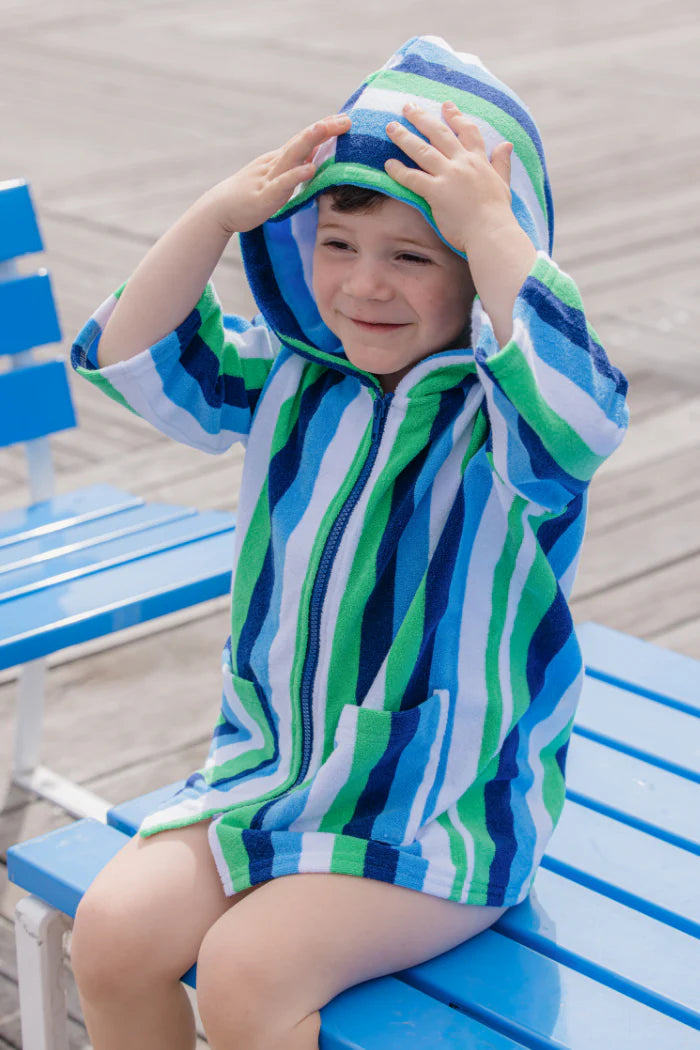 Striped Terry Towelling Cover Up