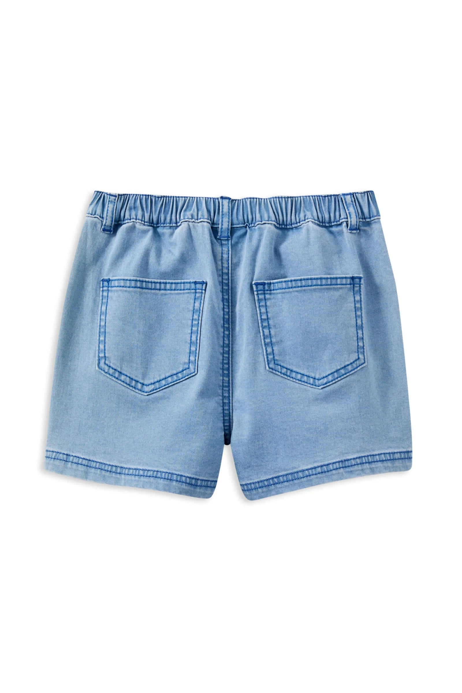 Denim Short (Blue Stitching)