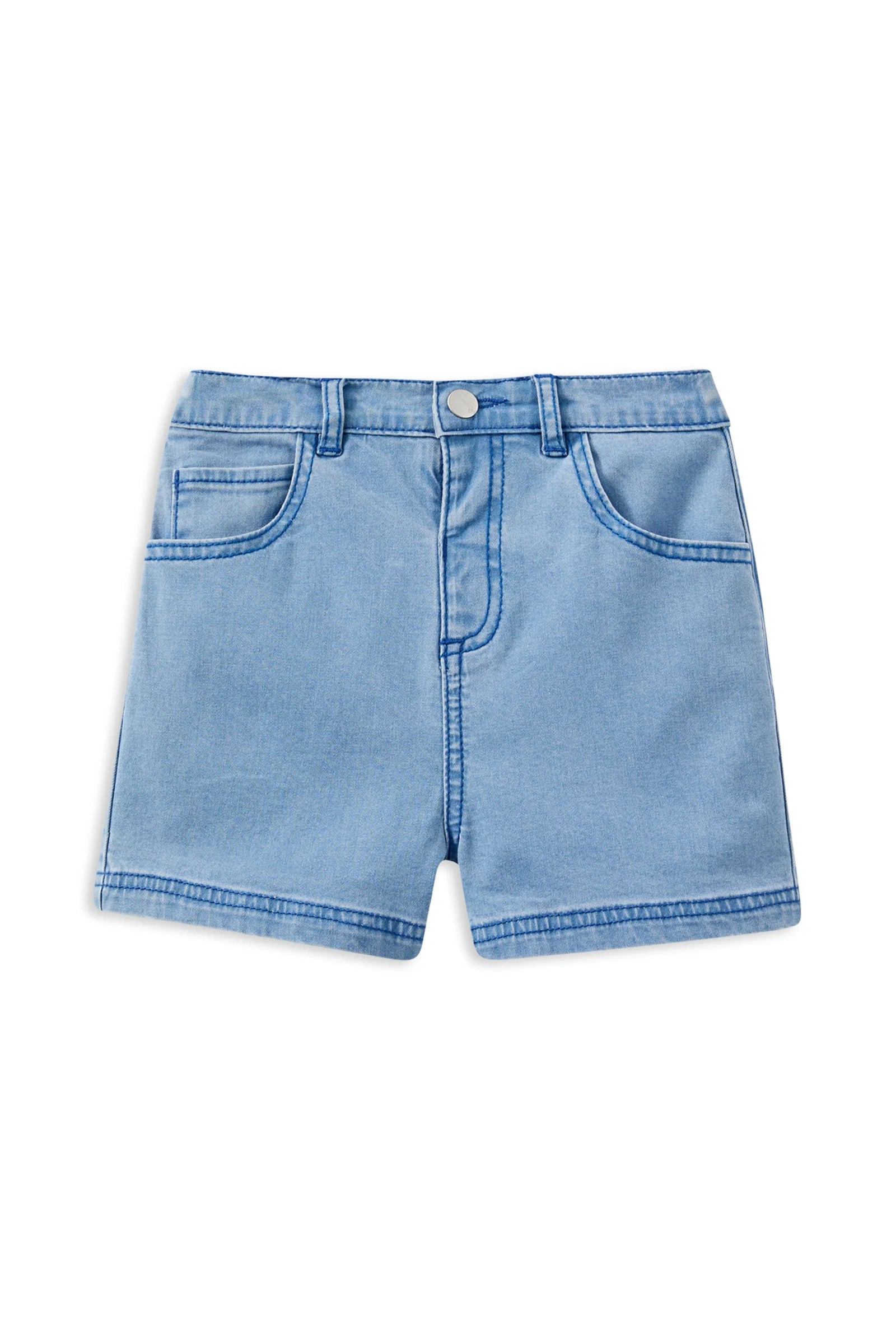 Denim Short (Blue Stitching)