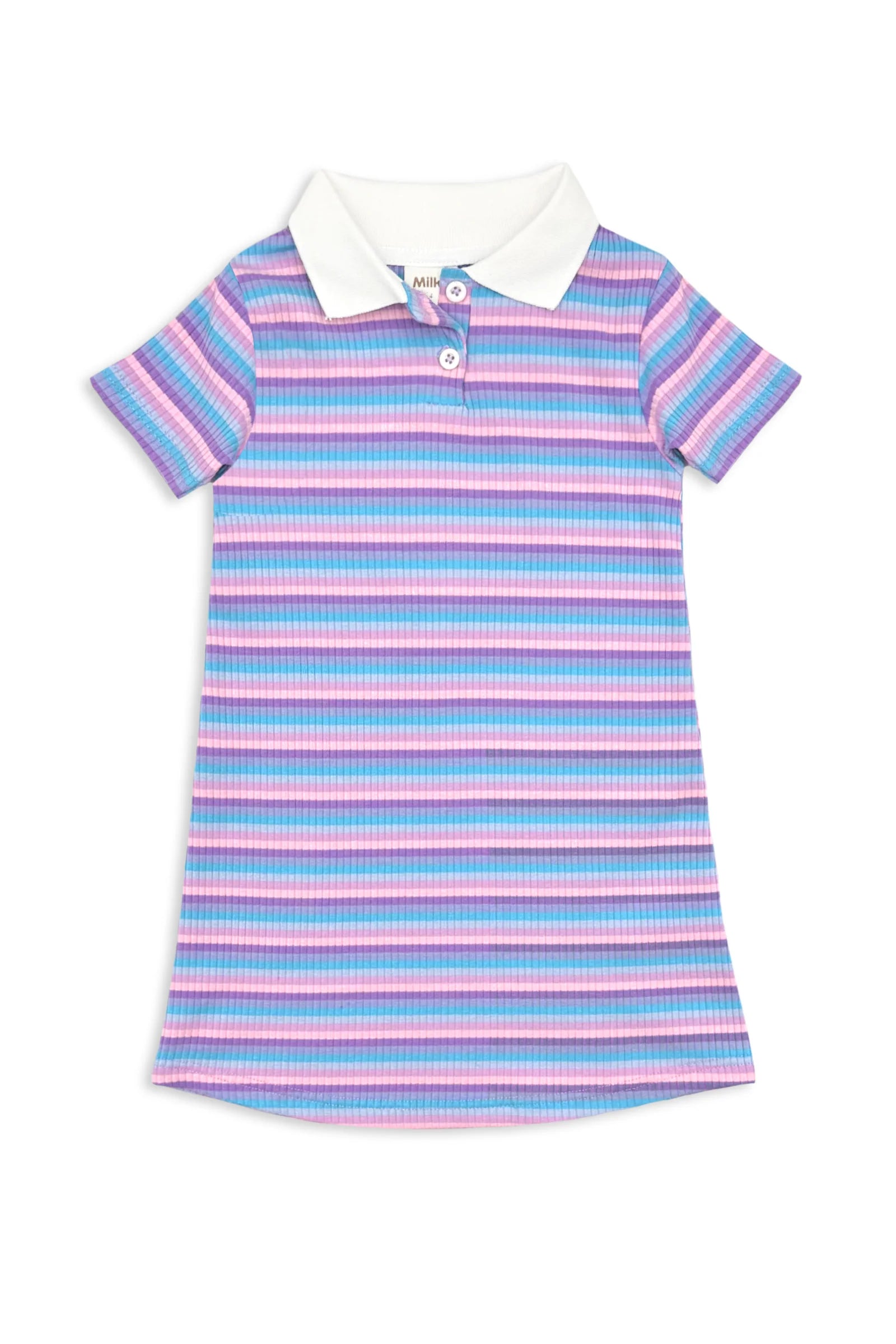 Lilac Stripe Rib Dress