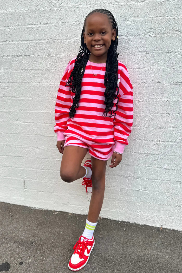 Cherry Stripe Short