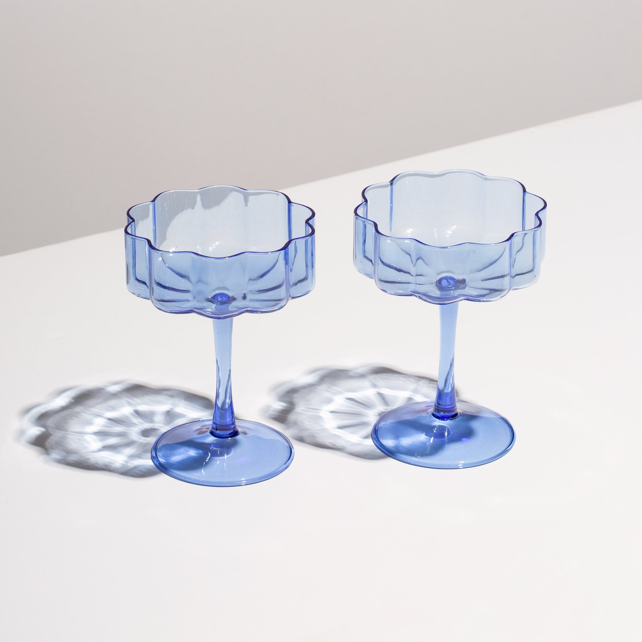 Wave Coupe Glasses (2 pack)