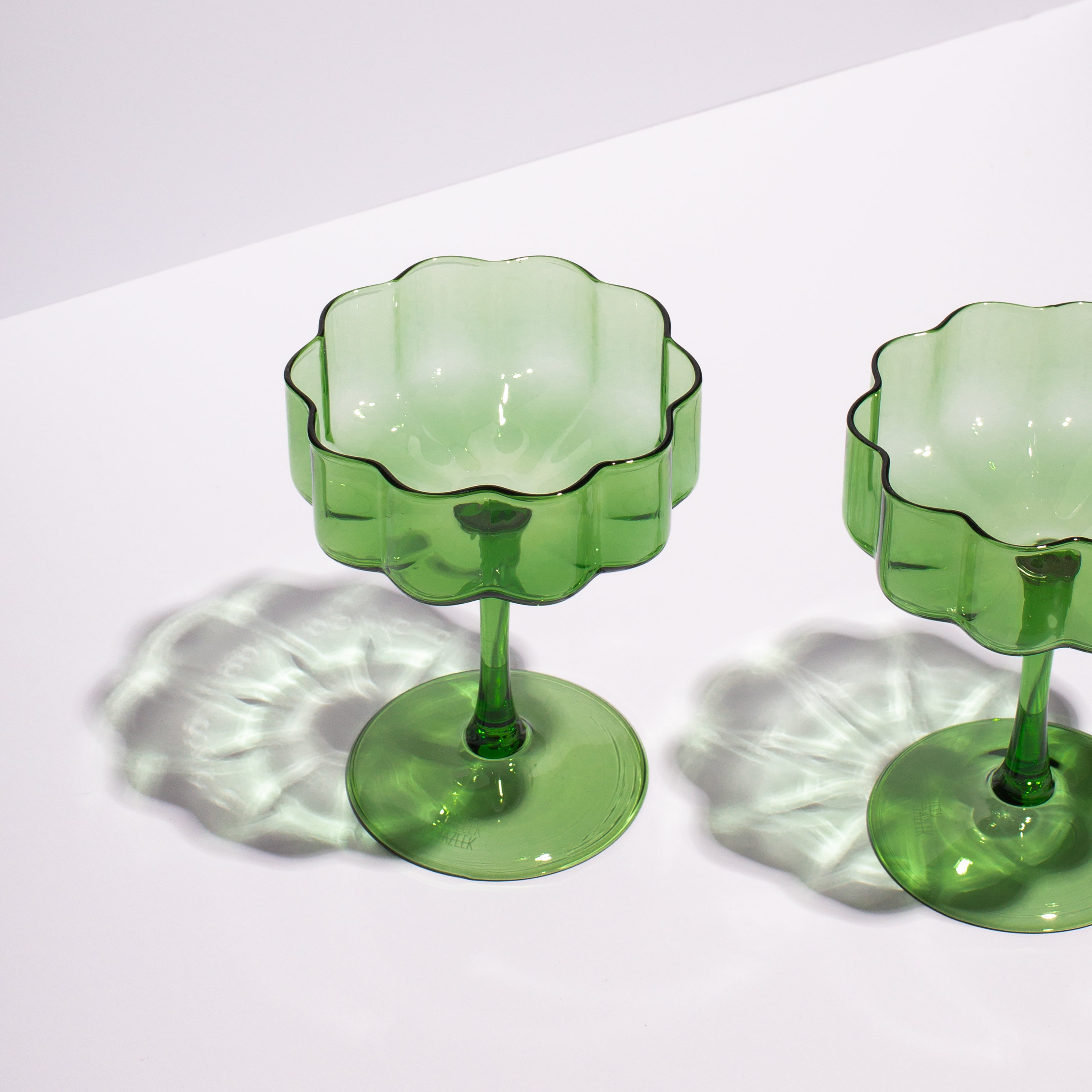 Wave Coupe Glasses (2 pack)
