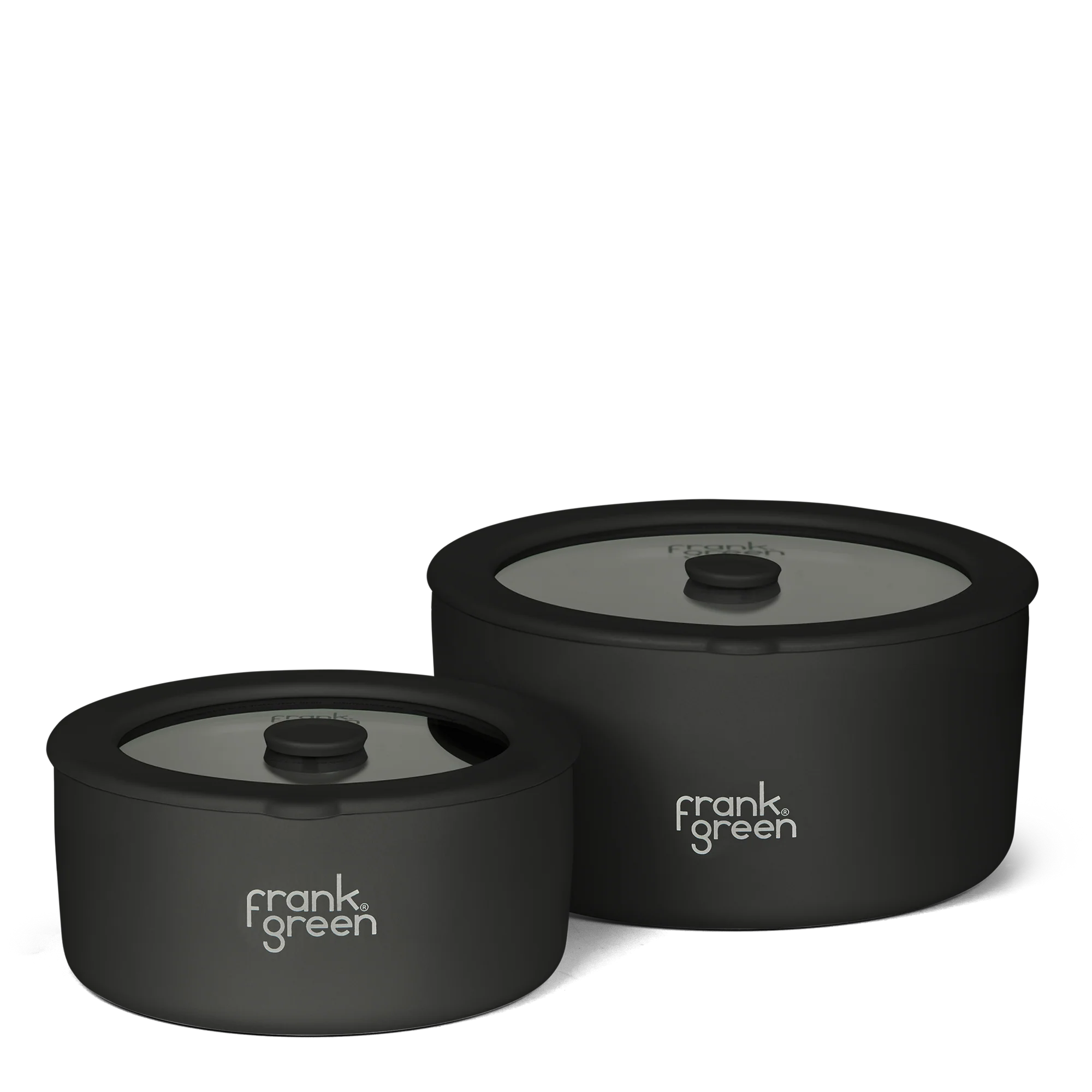Frank Green X Stainless Steel Bowls with Glass Lids (2 Pack) - 700ml & 1500ml