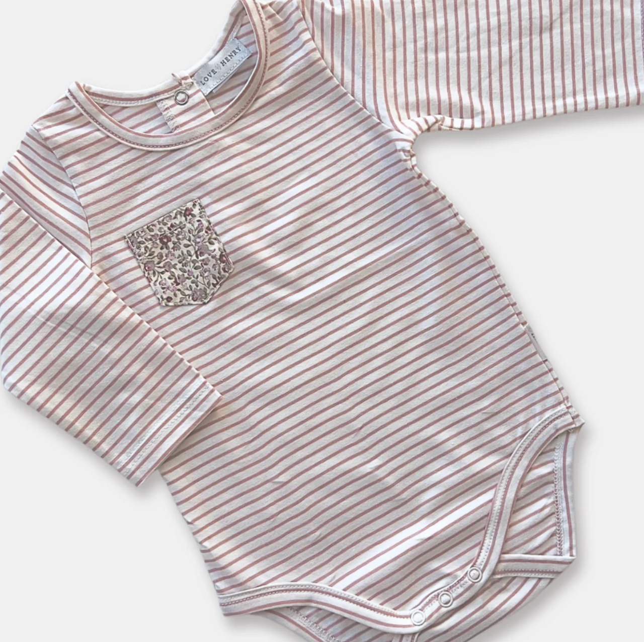 Baby Girls Knit Romper - Pink Stripe
