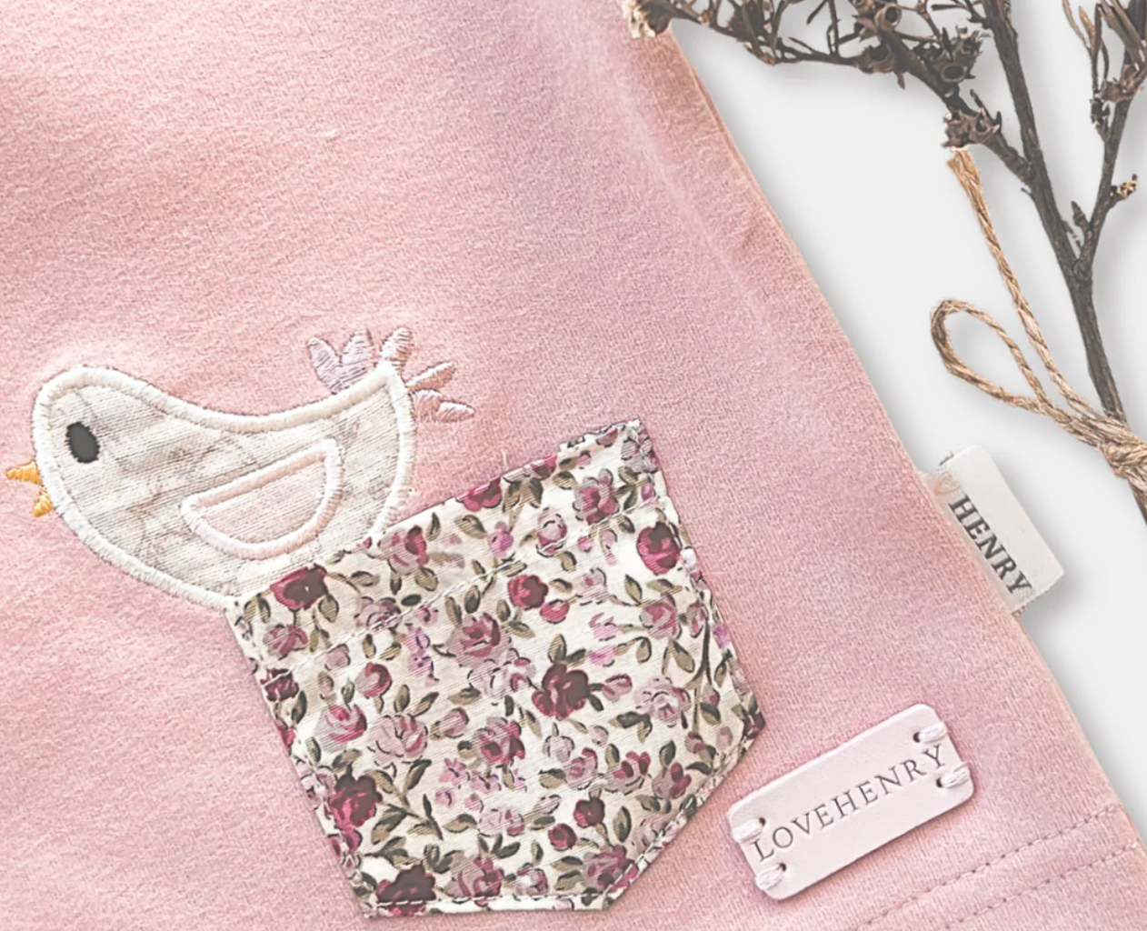 Baby Girls Knit Top - Pocket Birdy