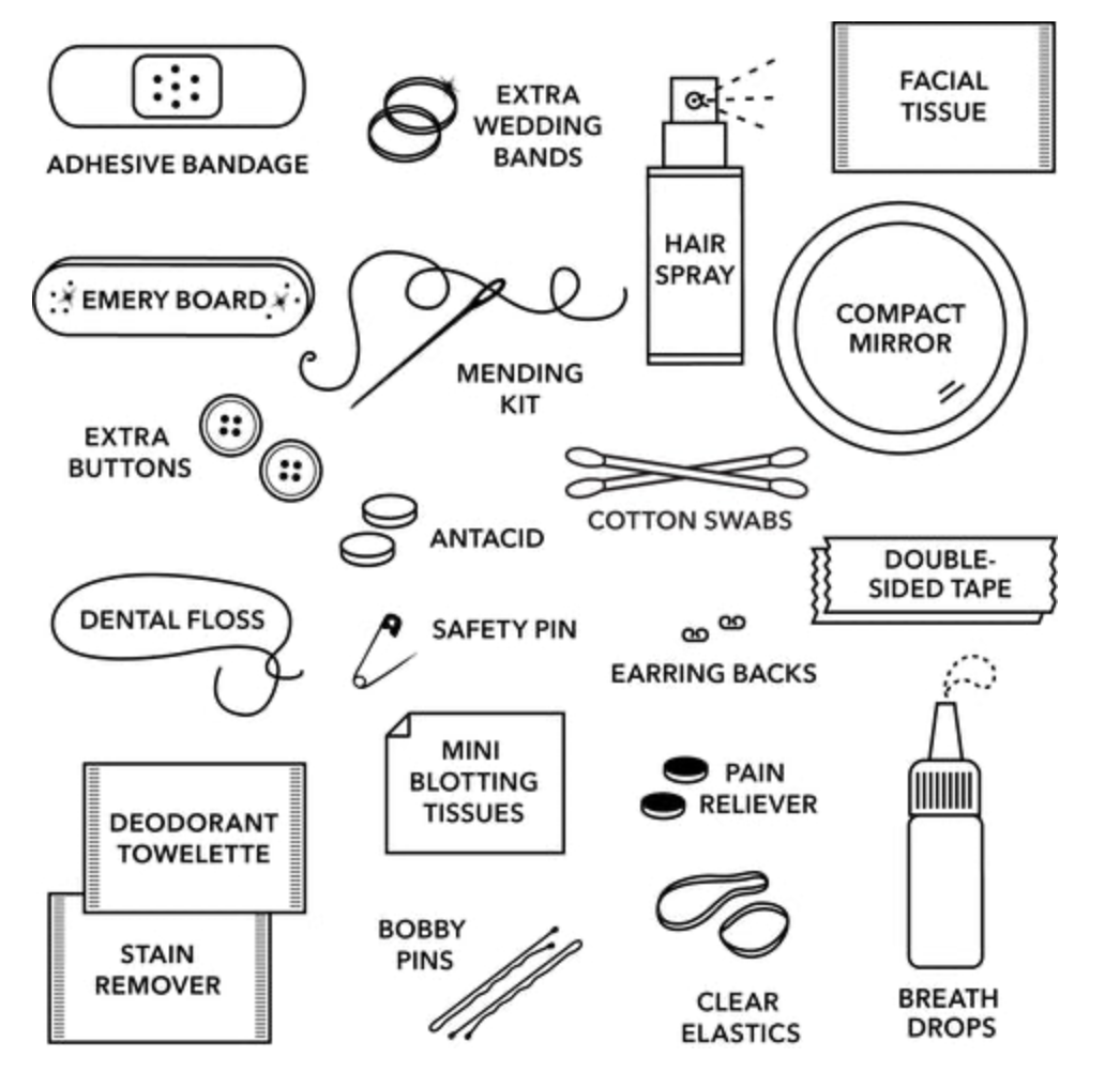 Minimergency Kit for Brides