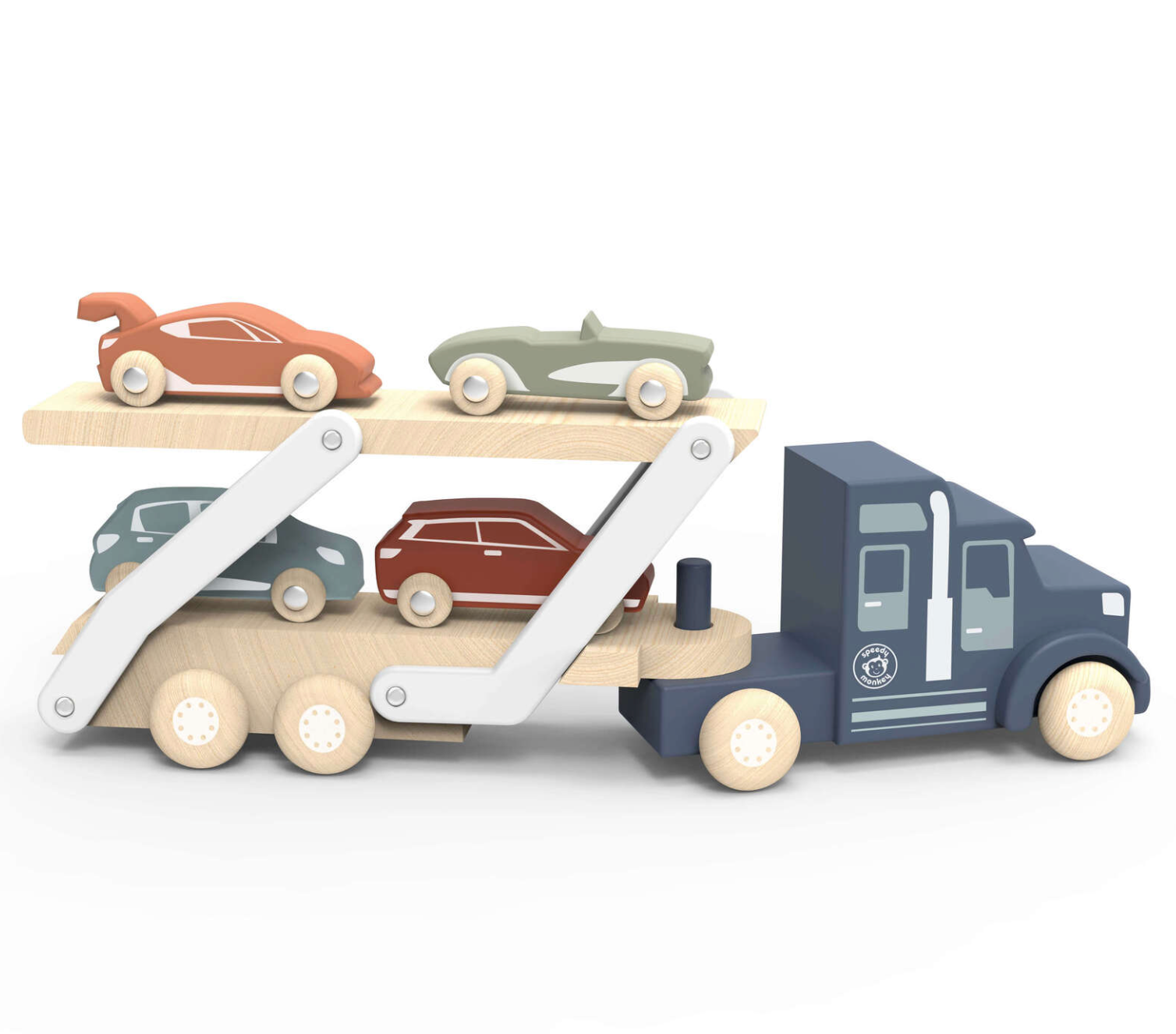 Wooden Car Transporter Truck