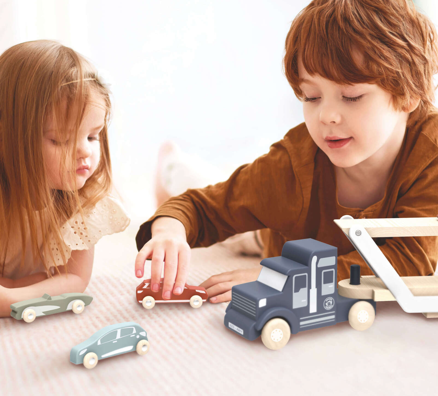 Wooden Car Transporter Truck