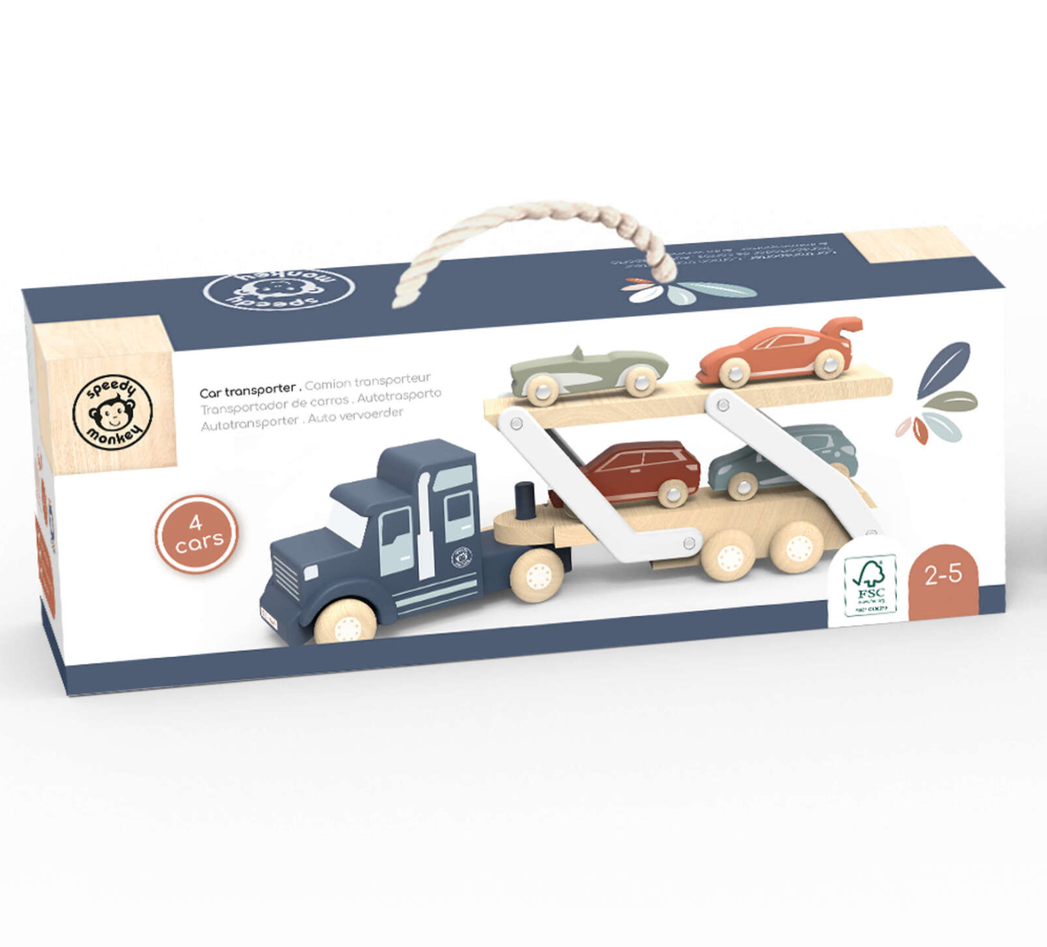 Wooden Car Transporter Truck