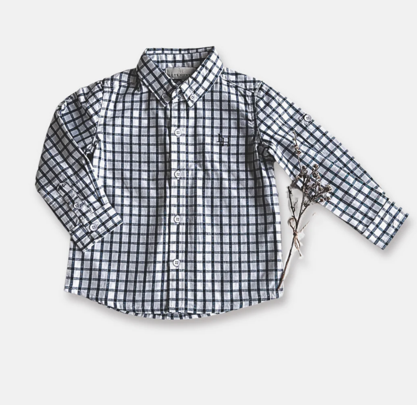 Boys Oxford Dress Shirt - Blue Check