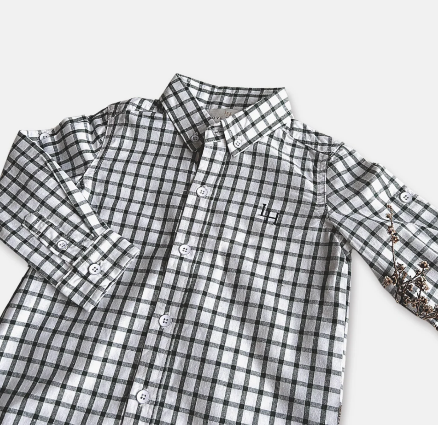 Boys Oxford Dress Shirt - Green Check