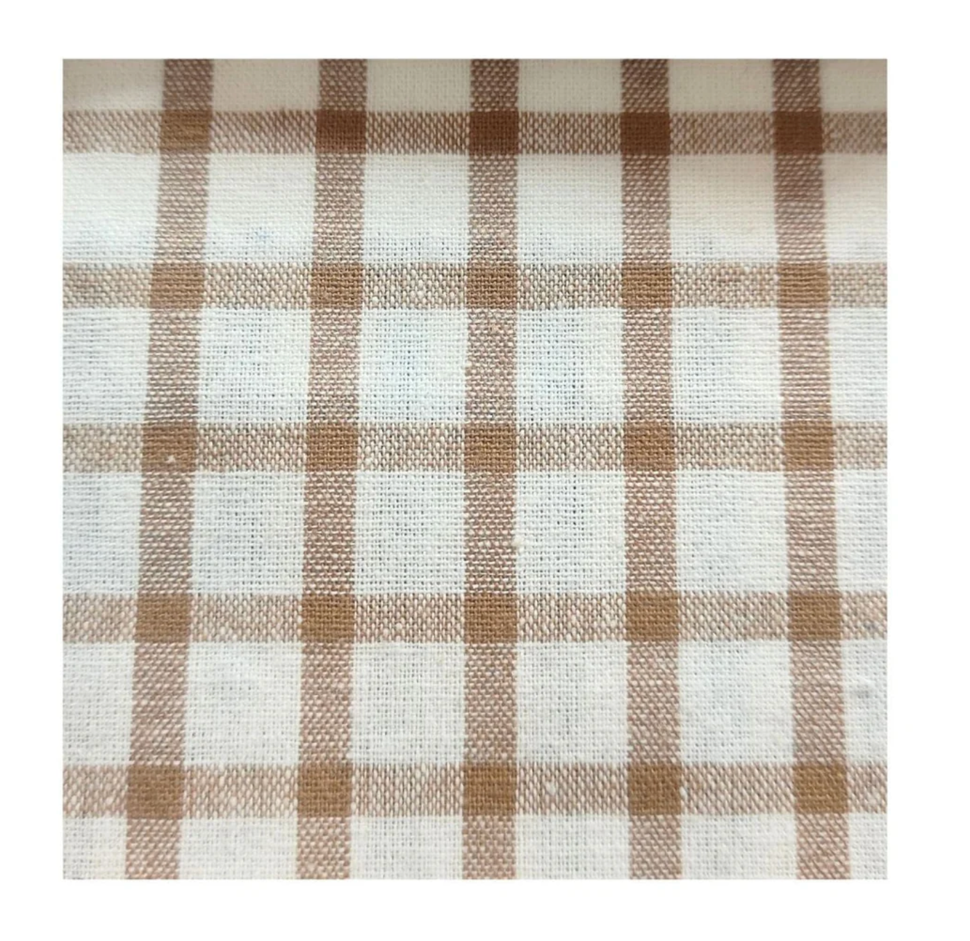 Baby Boys Oxford Shirt Romper - Tan Check