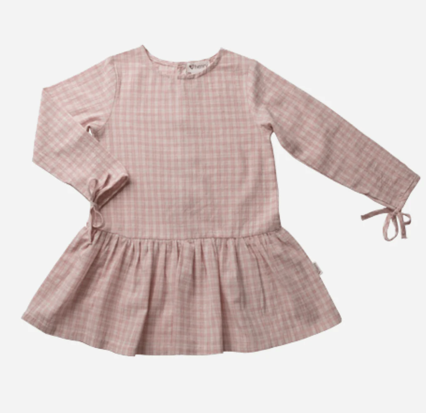 Girls Frankie Dress - Pink Check