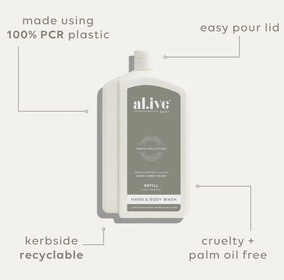 1 L Wash Refill - Green Pepper & Lotus
