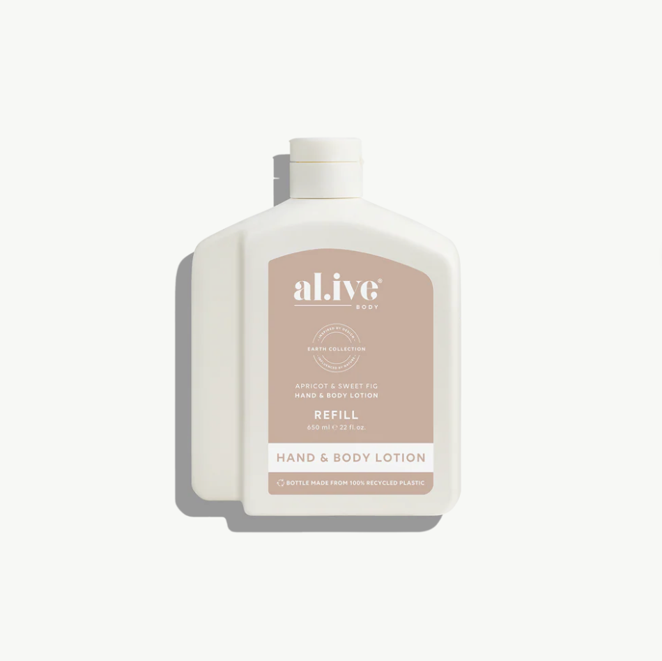 650ml Lotion Refill - Apricot & Sweet Fig