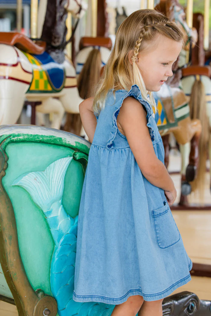 Milky Clothing Denim Frill Dress