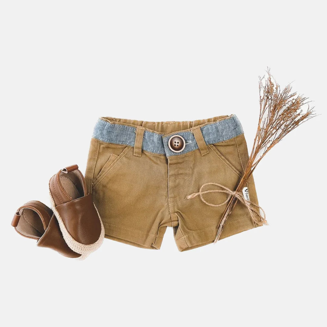 Baby Boys Oscar Shorts - Taupe