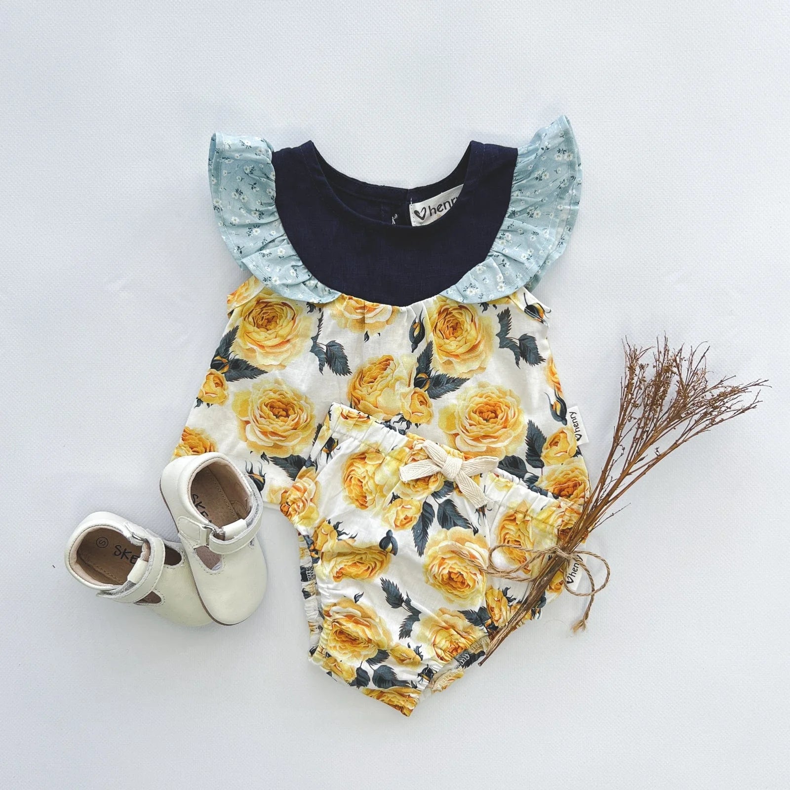 Baby Girls Pilcher - Lemon Floral