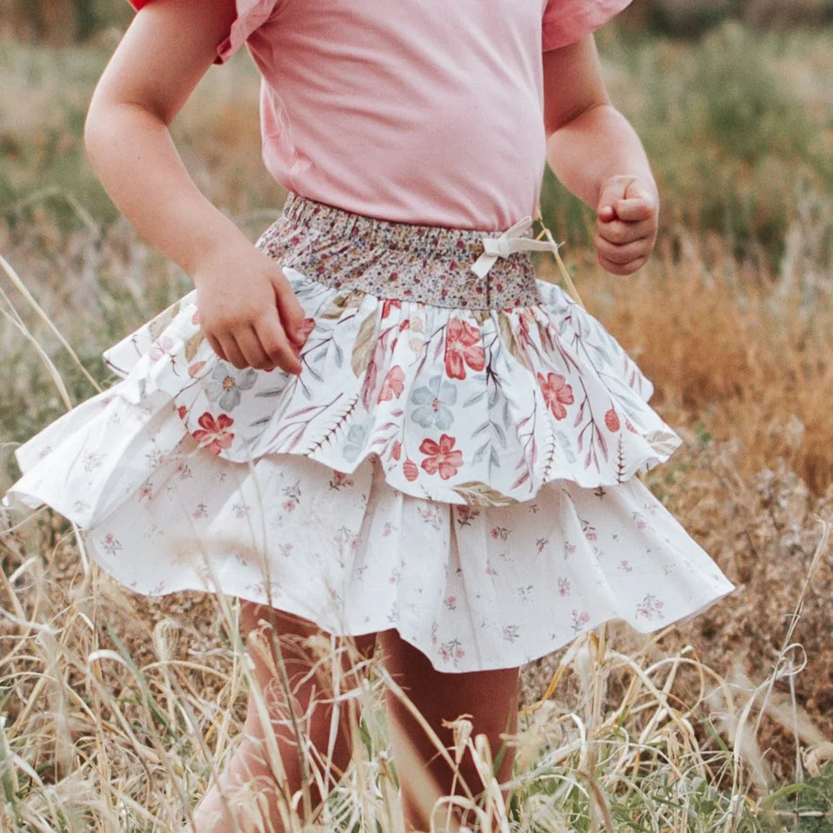 Girls Frilly Skirt - Fairyfloss Sunset