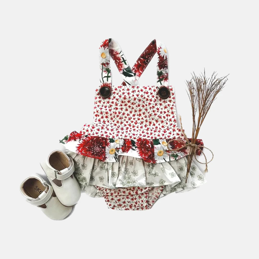 Baby Girls Frilly Playsuit - Little Amore