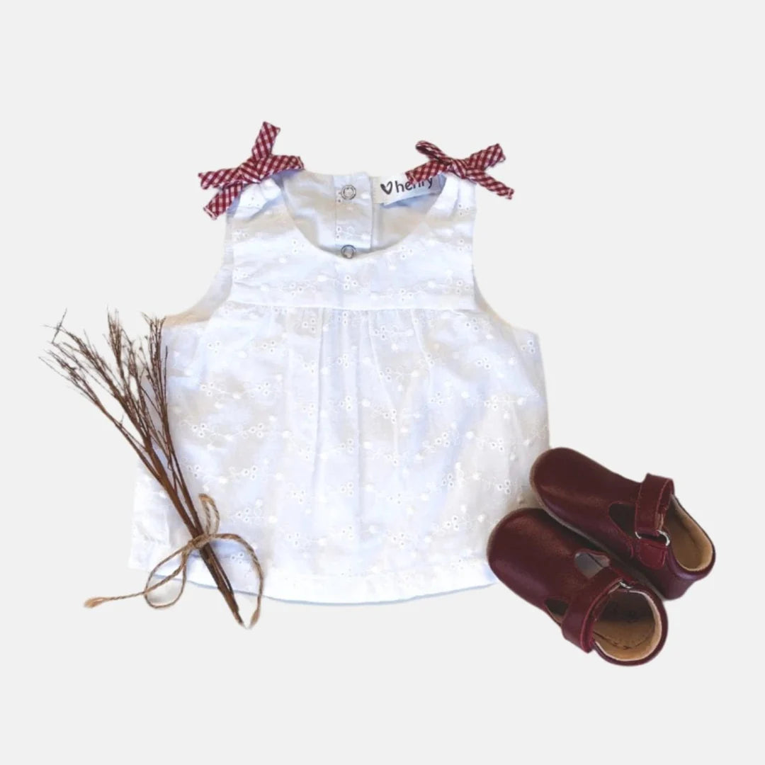 Baby Girls Amelia Top - White