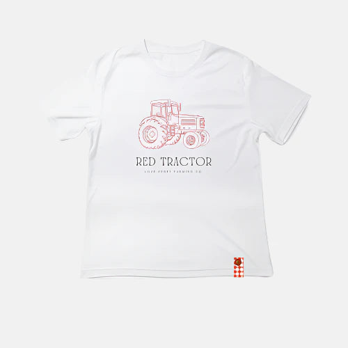 Boys Red Tractor Shirt