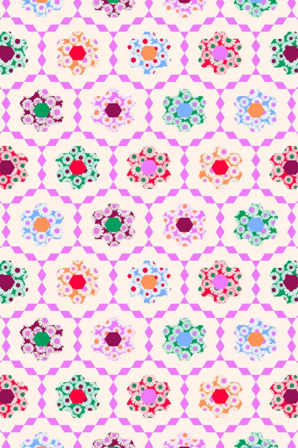 Honeycomb Bloom Flared Leggings