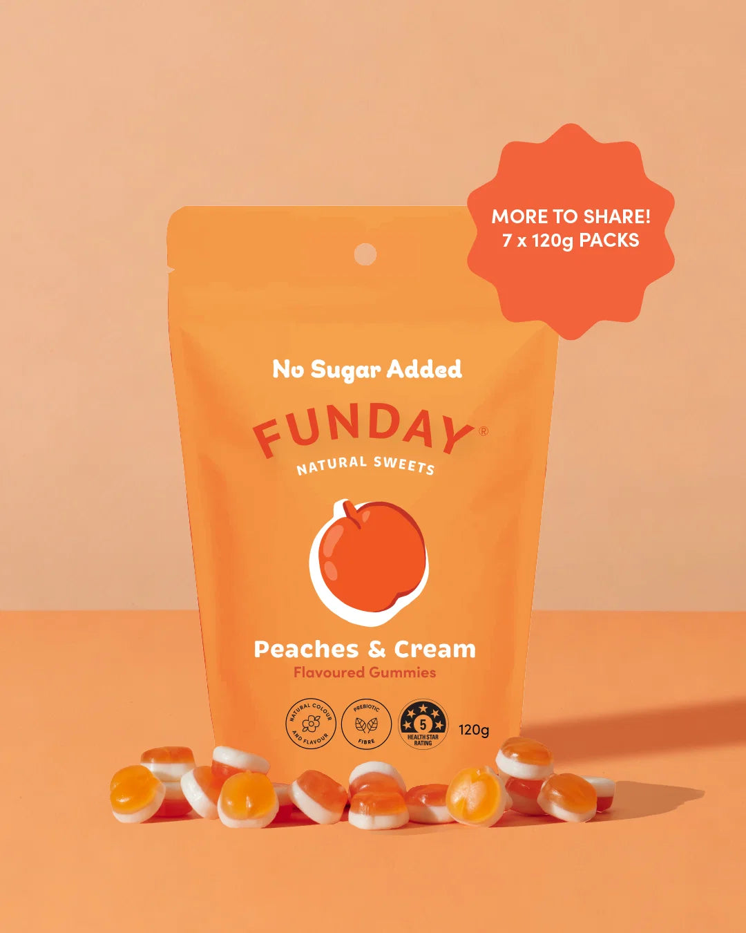 FUNDAY NATURAL SWEETS - FAVES 120g