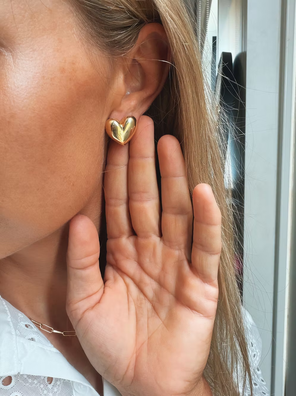 Retro Heart Earrings