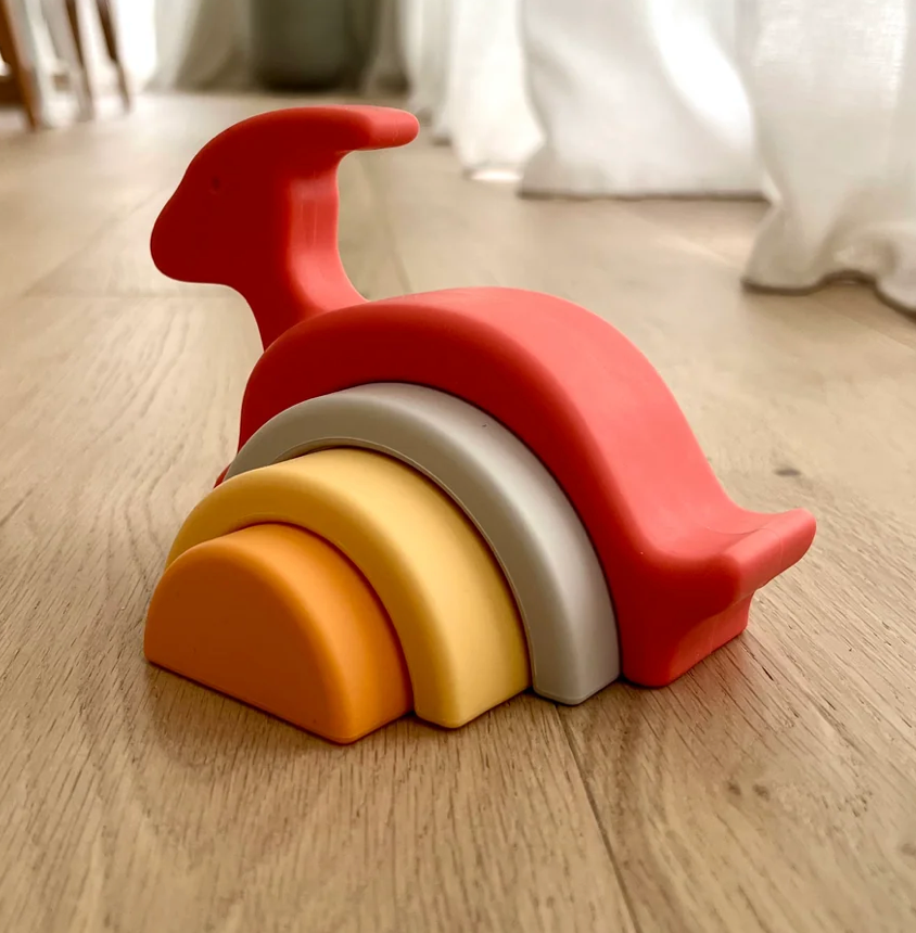 Pink Dinosaur Nesting Set