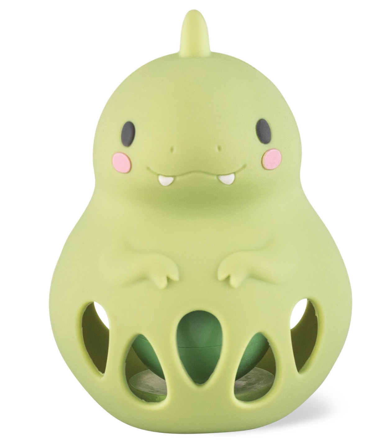 Silicone Rattle - Dino