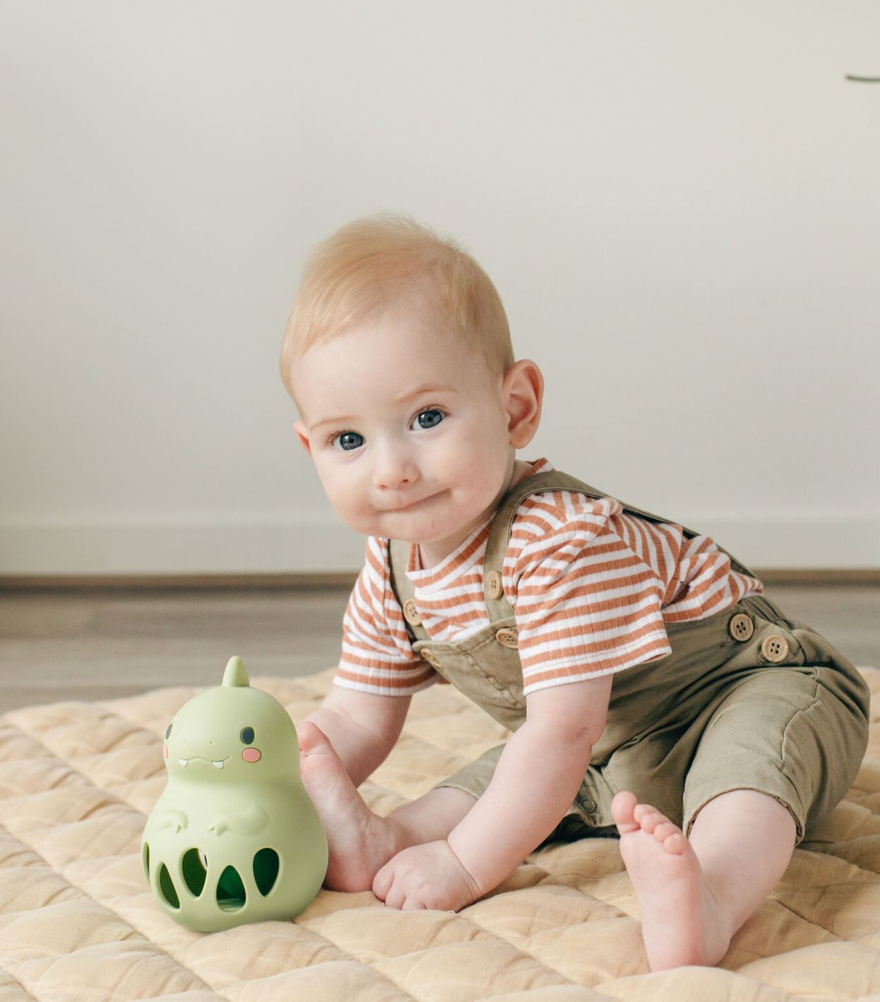 Silicone Rattle - Dino
