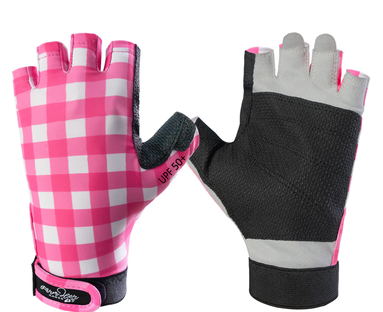 Farm Her UPF50+ Gloves - Gingham Gal