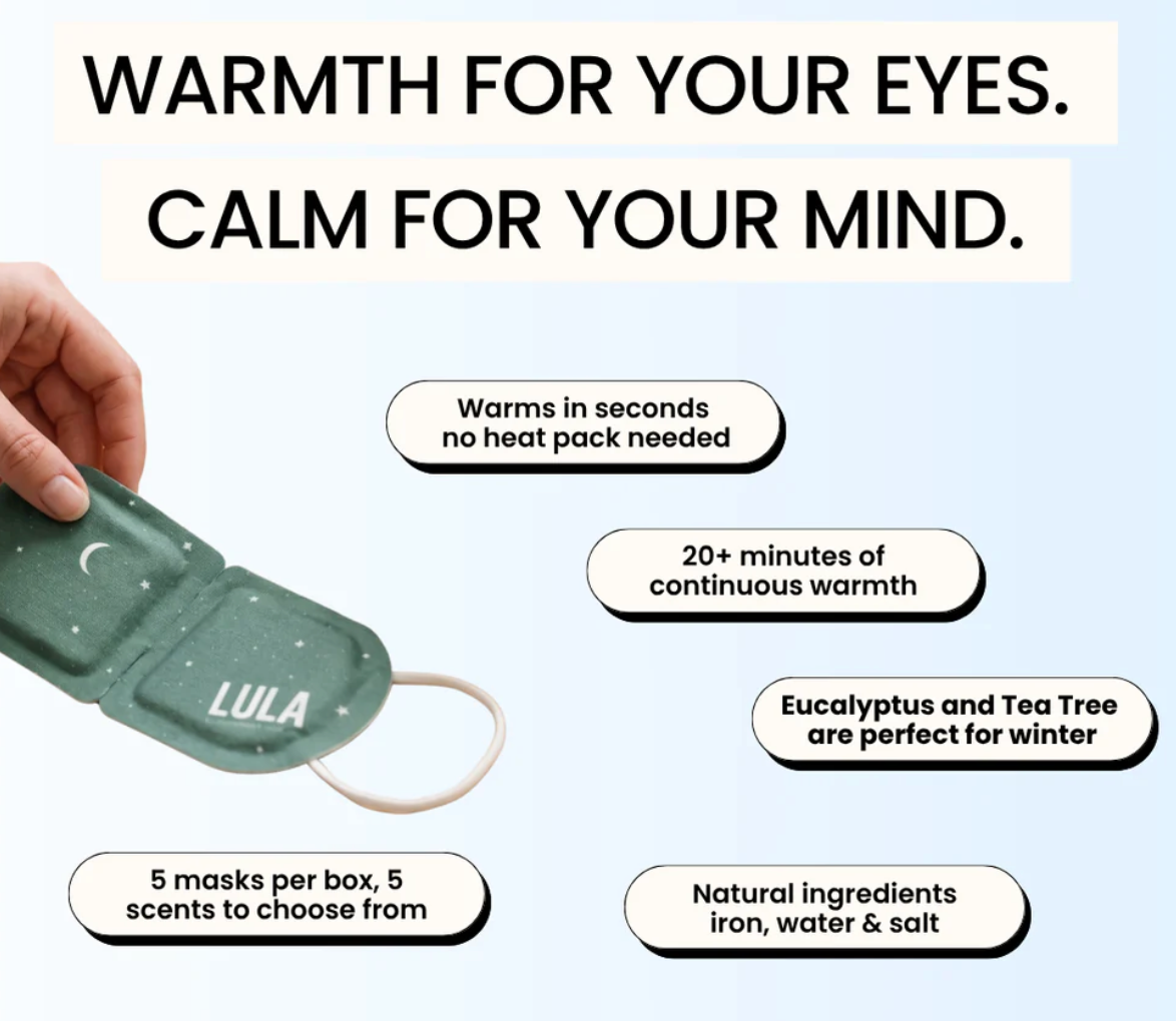 EUCALYPTUS & TEA TREE SELF-WARMING EYE MASK (5 MASKS)