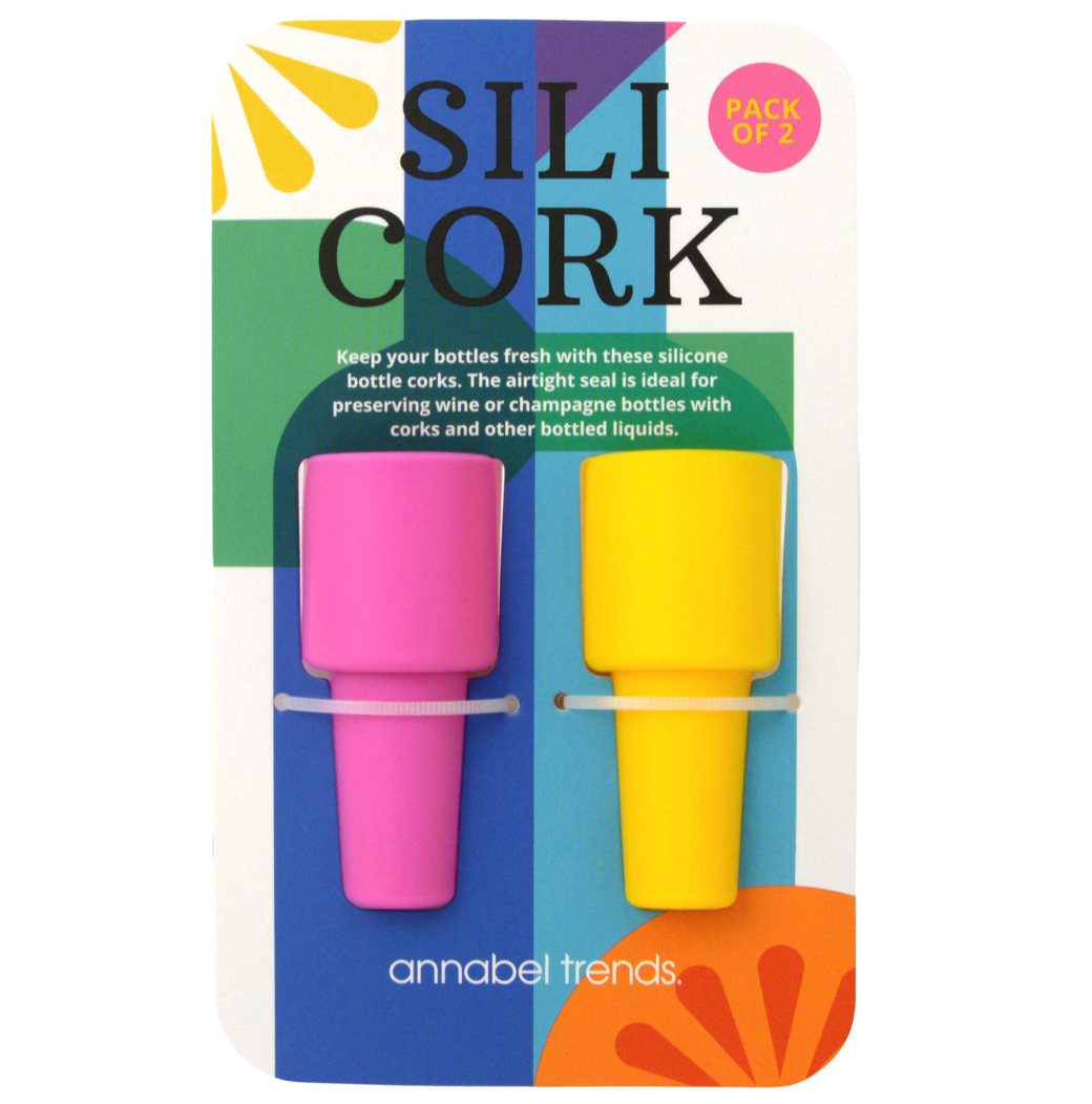 Silicork Wine Stoppers - 2 Pack