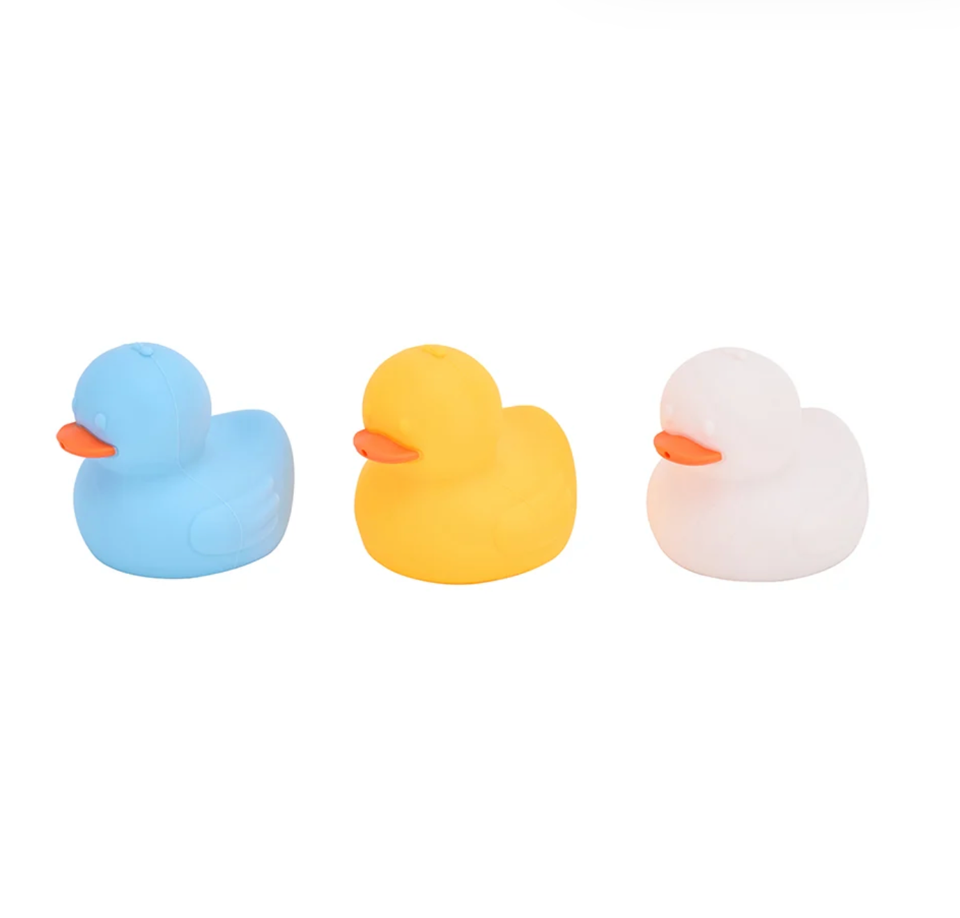 Silicone Squeezy Duck Bath Toys – 3 Piece Set
