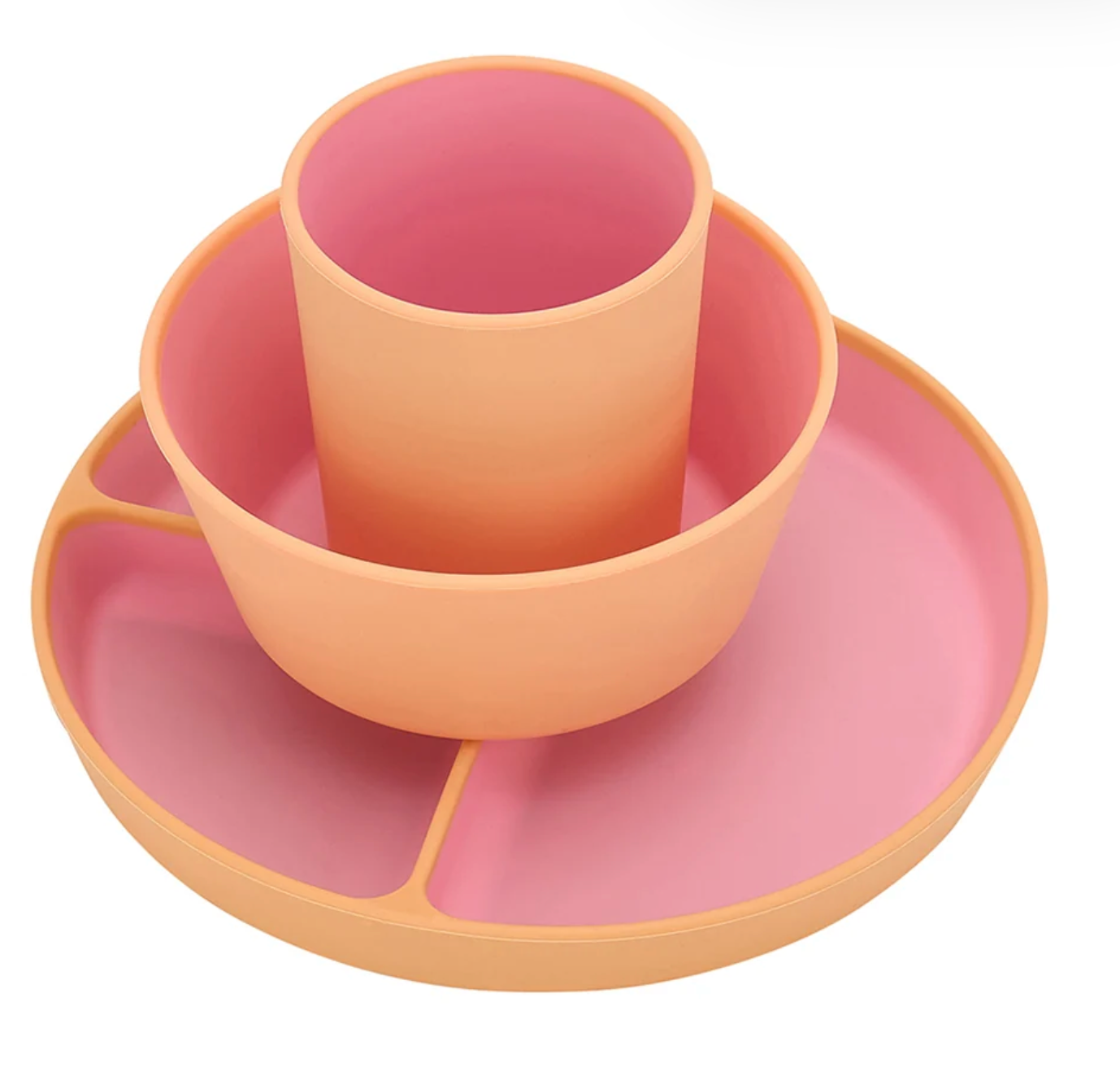 Silicone Two Tone Dinner Set