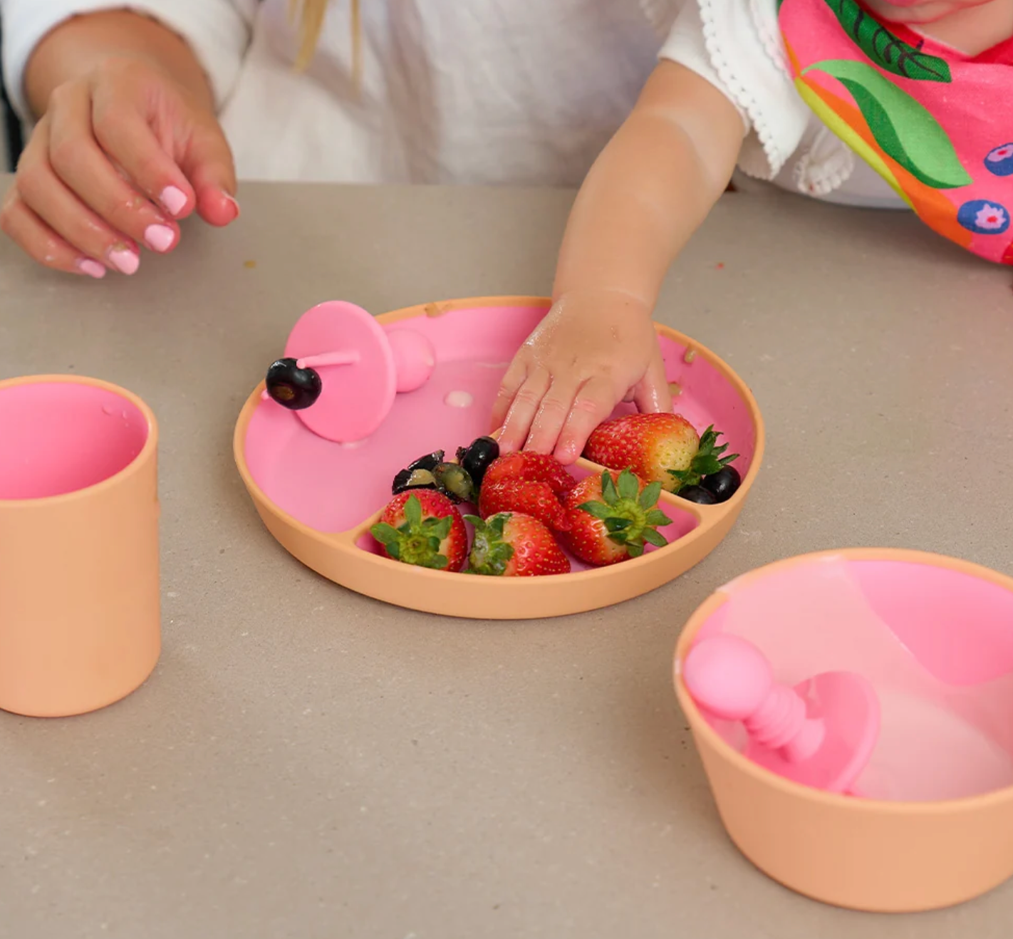 Silicone Two Tone Dinner Set