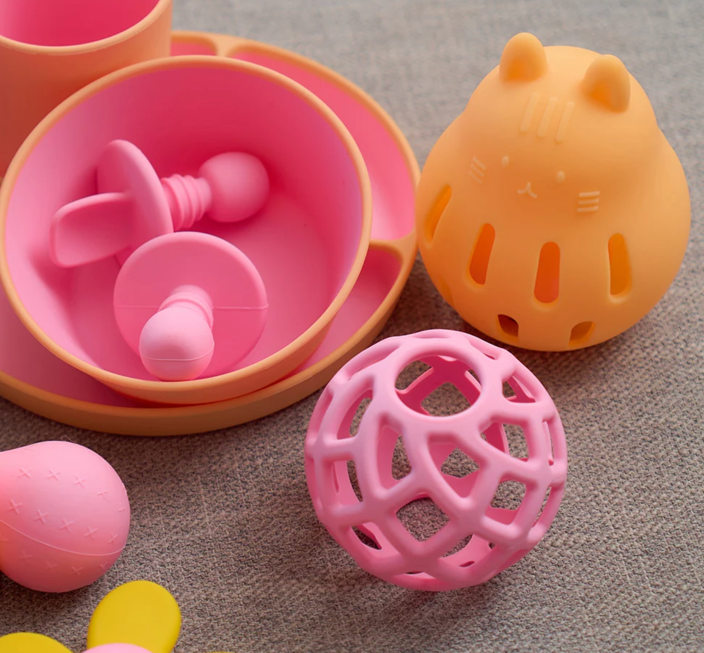 Silicone Two Tone Dinner Set