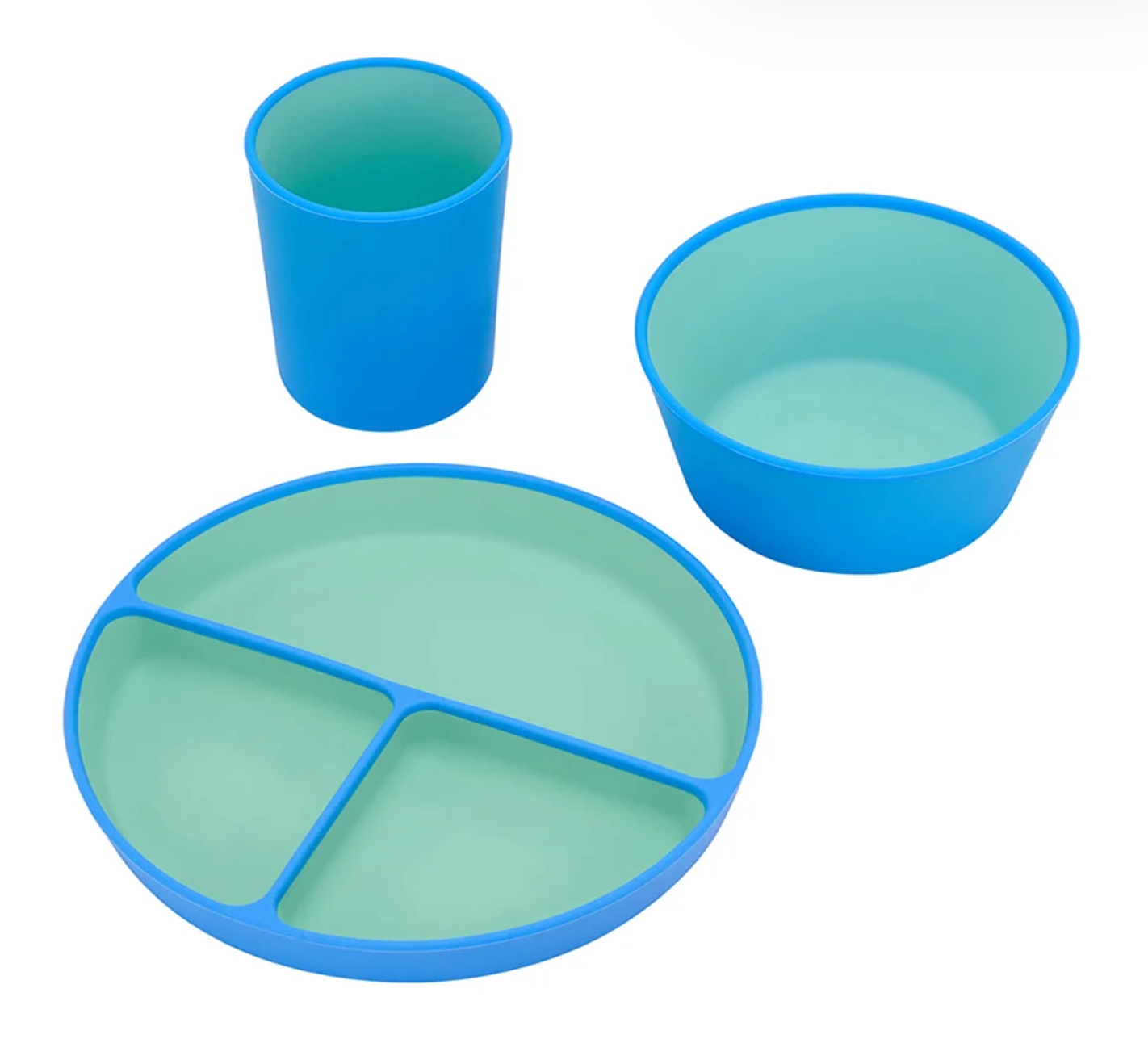 Silicone Two Tone Dinner Set