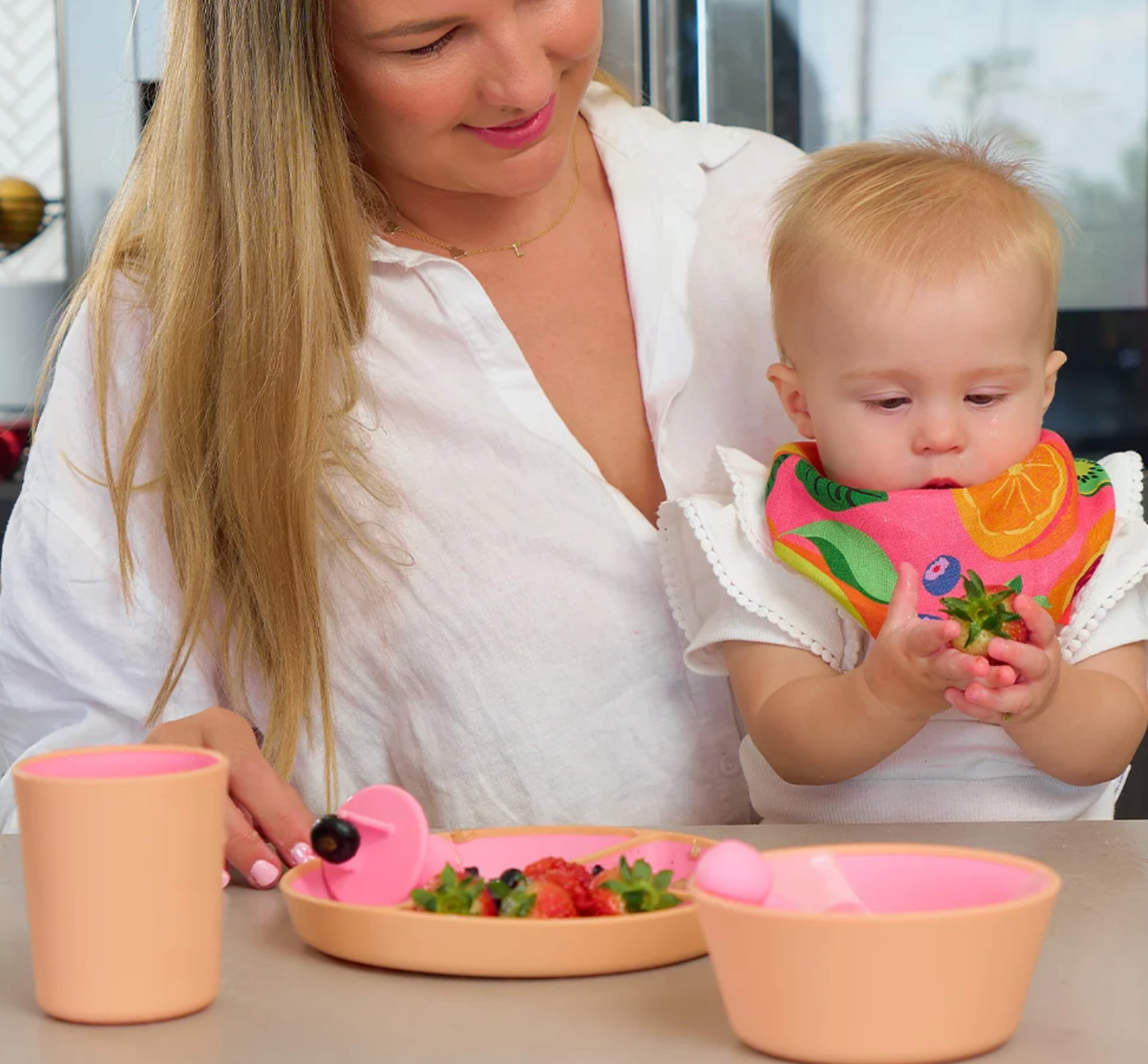 Silicone Two Tone Dinner Set