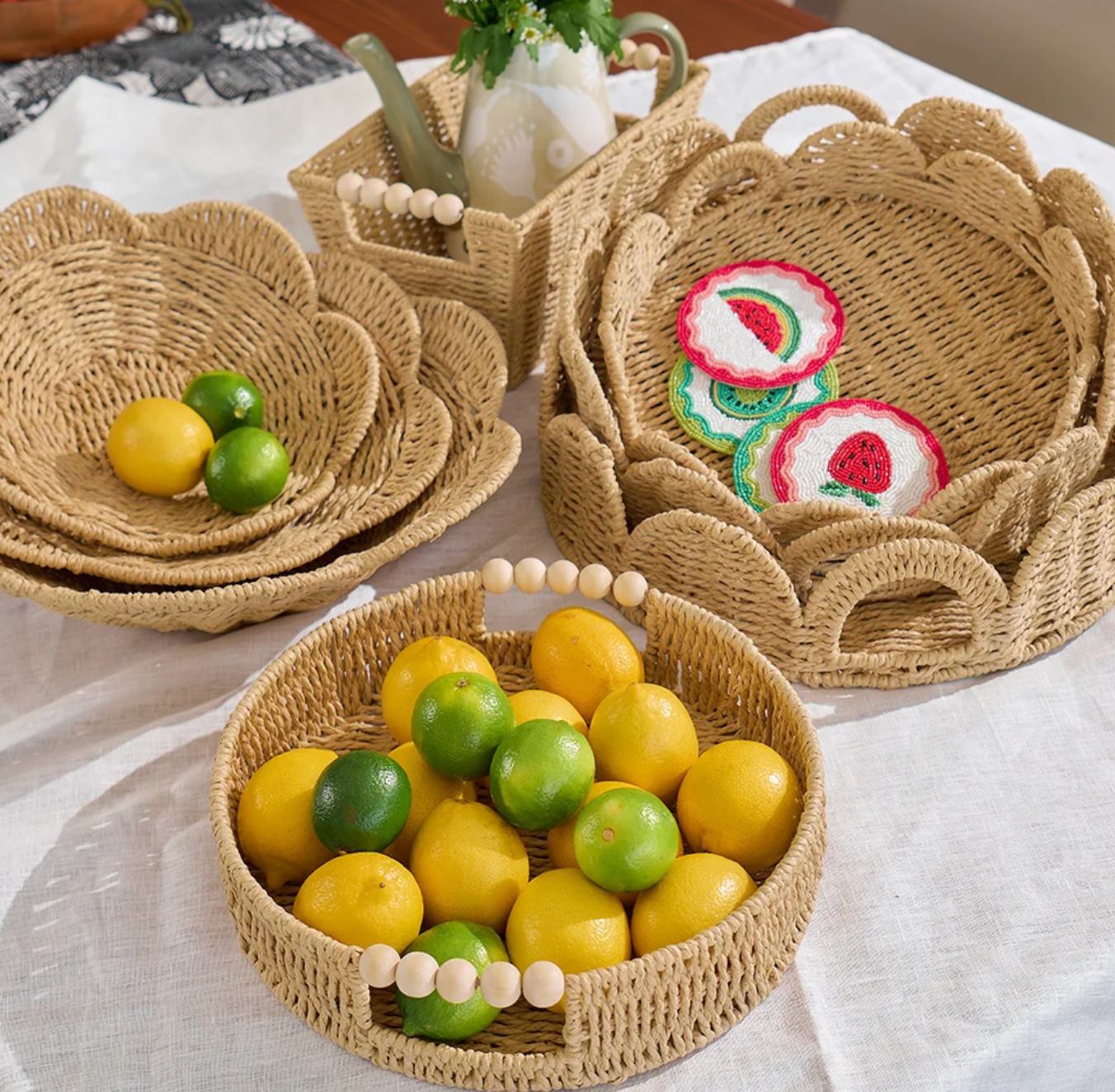 Papier Woven Bowl Set – 3 Piece